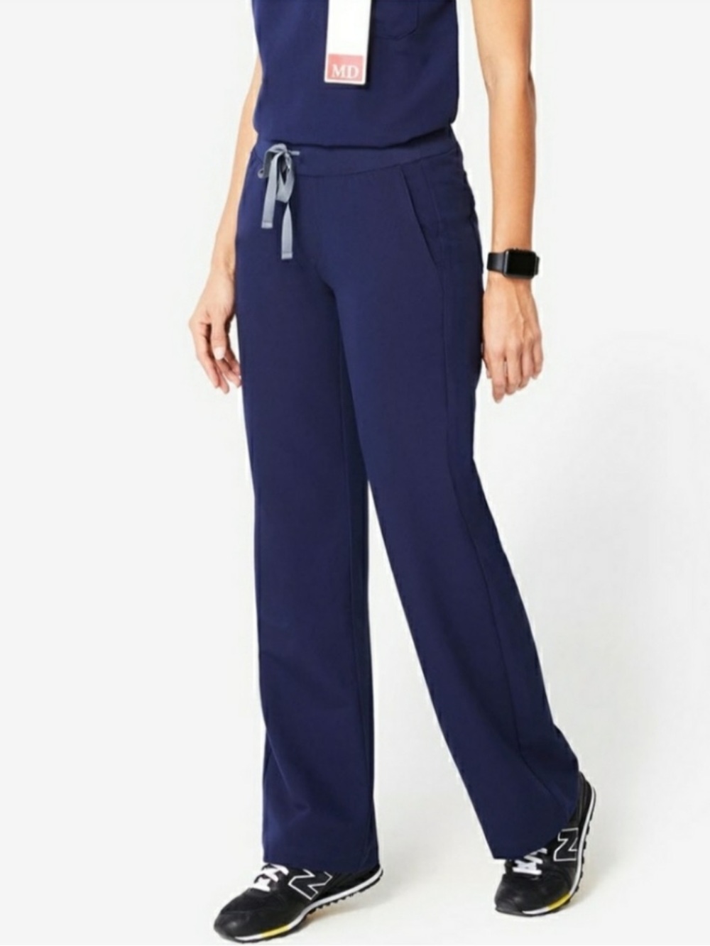 Figs Cabra Wide Leg Navy Blue Scrubs Size XS